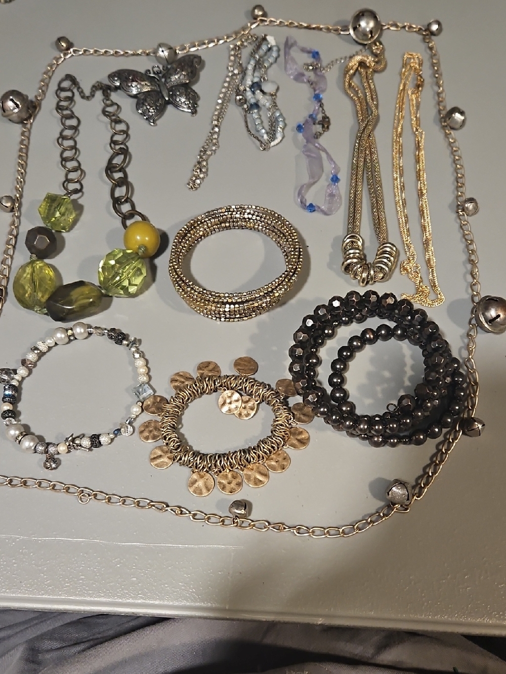 Mixed Metal Wearable Craft Lot.